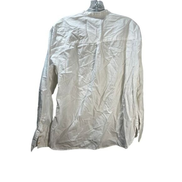 Cotton Jewel Pintuck Shirt Optic White Large by‎ GAP - Picture 2 of 5